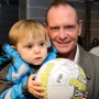 Paul Gascoigne and a young fan